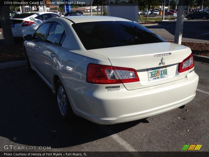 Dover White Pearl / Beige 2009 Mitsubishi Galant ES