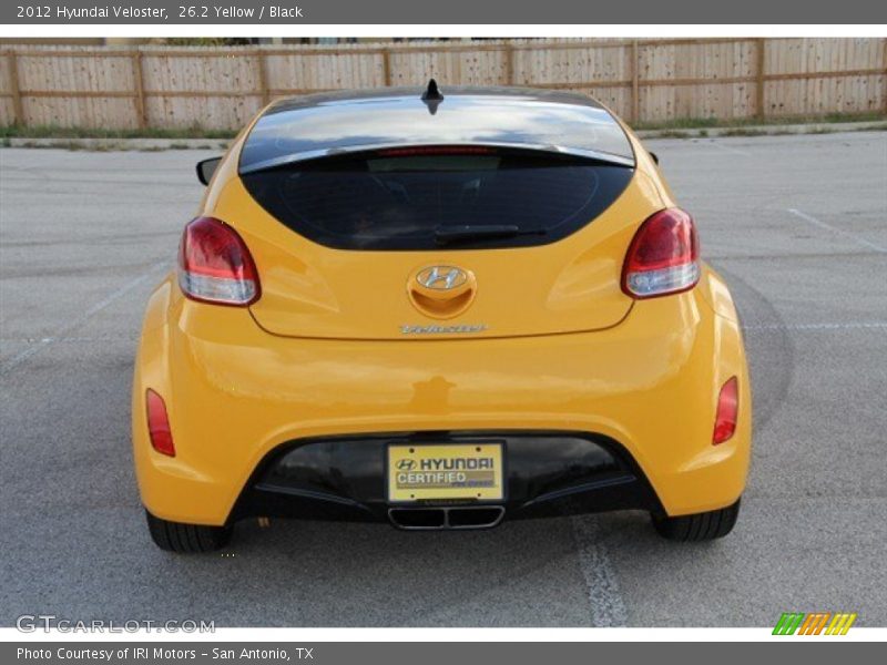 26.2 Yellow / Black 2012 Hyundai Veloster