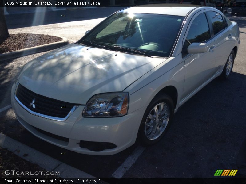 Dover White Pearl / Beige 2009 Mitsubishi Galant ES