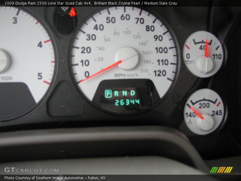 Brilliant Black Crystal Pearl / Medium Slate Gray 2009 Dodge Ram 2500 Lone Star Quad Cab 4x4