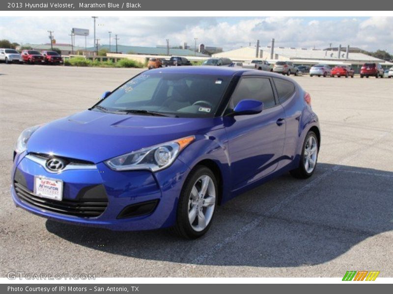Marathon Blue / Black 2013 Hyundai Veloster