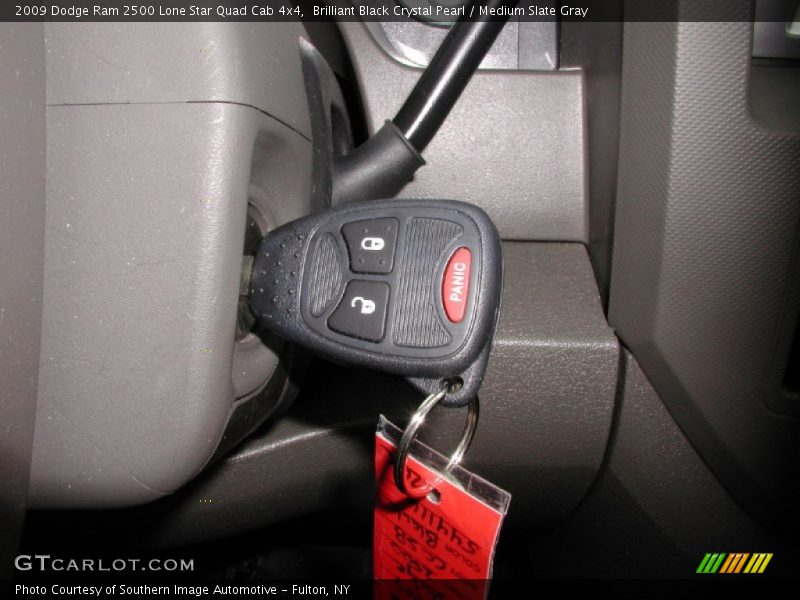 Brilliant Black Crystal Pearl / Medium Slate Gray 2009 Dodge Ram 2500 Lone Star Quad Cab 4x4