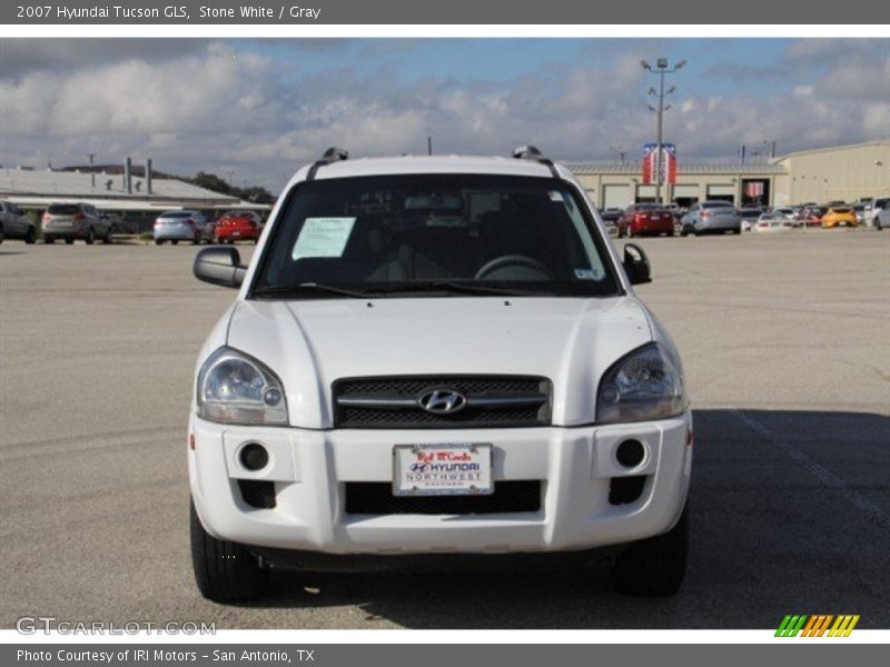Stone White / Gray 2007 Hyundai Tucson GLS