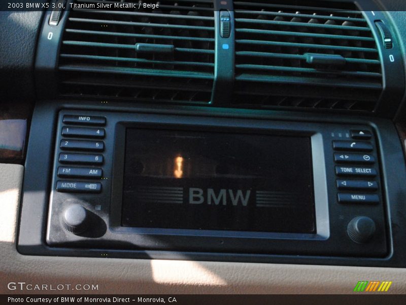 Titanium Silver Metallic / Beige 2003 BMW X5 3.0i