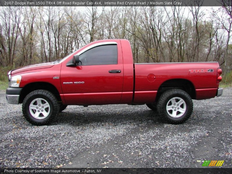 Inferno Red Crystal Pearl / Medium Slate Gray 2007 Dodge Ram 1500 TRX4 Off Road Regular Cab 4x4