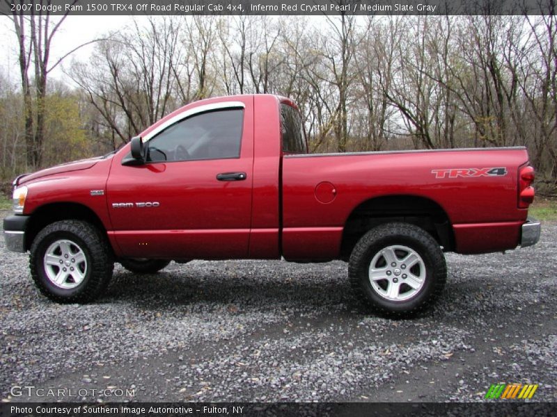 Inferno Red Crystal Pearl / Medium Slate Gray 2007 Dodge Ram 1500 TRX4 Off Road Regular Cab 4x4