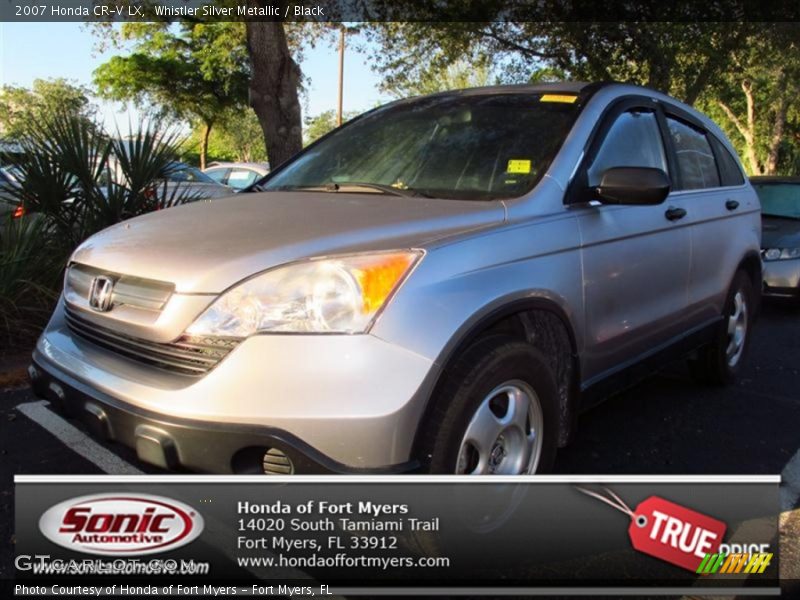 Whistler Silver Metallic / Black 2007 Honda CR-V LX