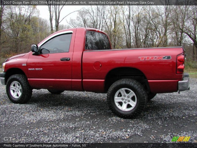 Inferno Red Crystal Pearl / Medium Slate Gray 2007 Dodge Ram 1500 TRX4 Off Road Regular Cab 4x4