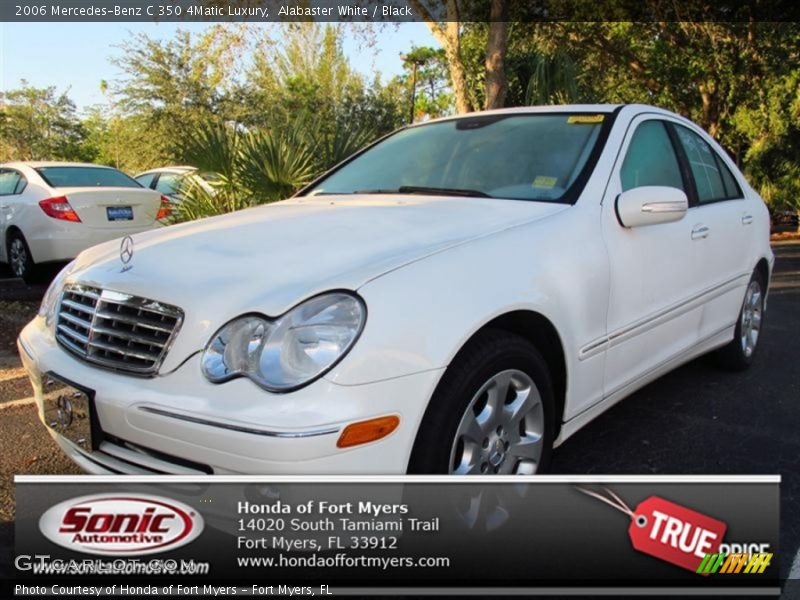 Alabaster White / Black 2006 Mercedes-Benz C 350 4Matic Luxury