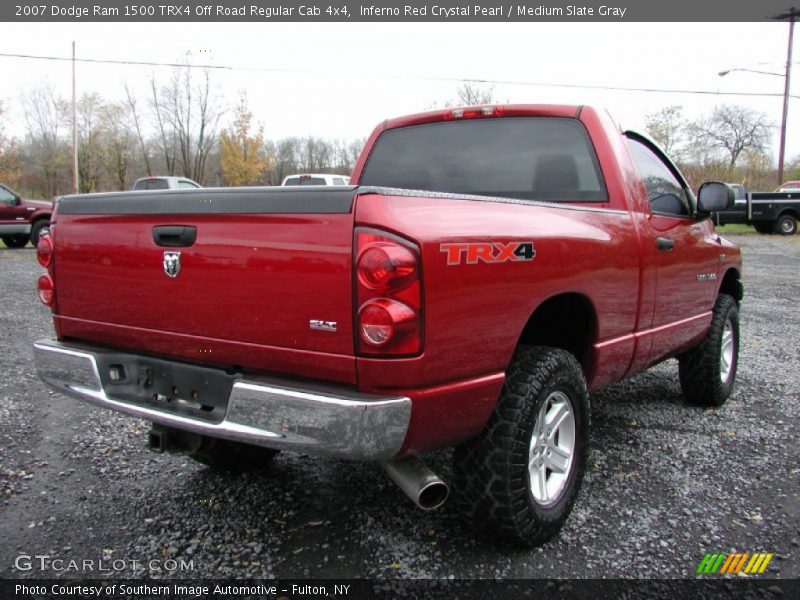 Inferno Red Crystal Pearl / Medium Slate Gray 2007 Dodge Ram 1500 TRX4 Off Road Regular Cab 4x4