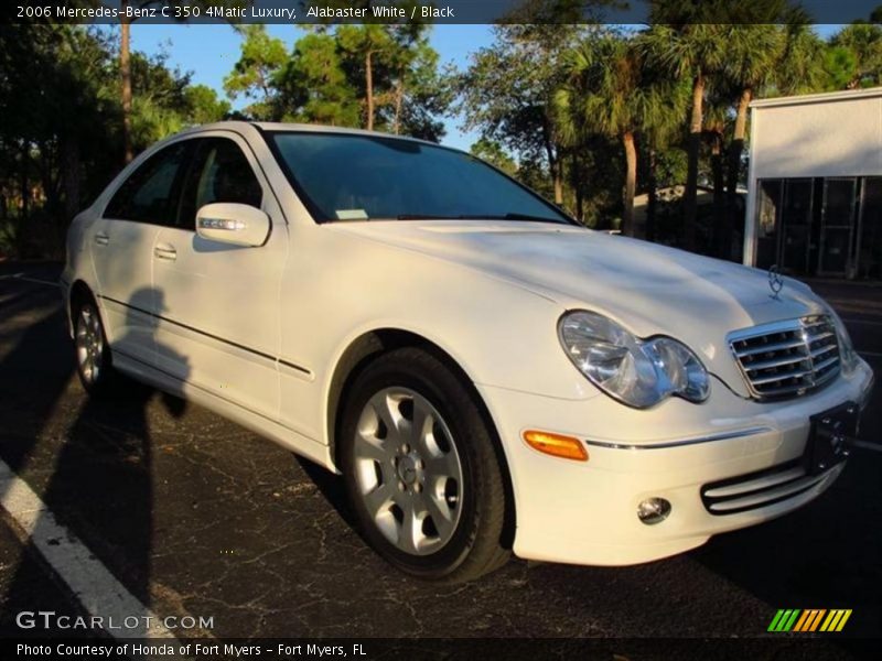 Alabaster White / Black 2006 Mercedes-Benz C 350 4Matic Luxury