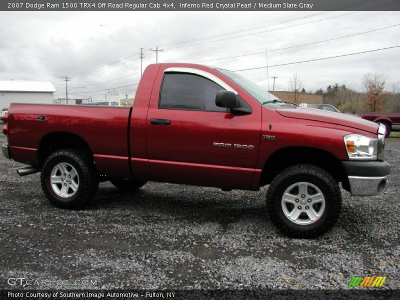Inferno Red Crystal Pearl / Medium Slate Gray 2007 Dodge Ram 1500 TRX4 Off Road Regular Cab 4x4