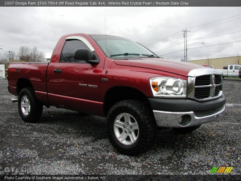 Inferno Red Crystal Pearl / Medium Slate Gray 2007 Dodge Ram 1500 TRX4 Off Road Regular Cab 4x4