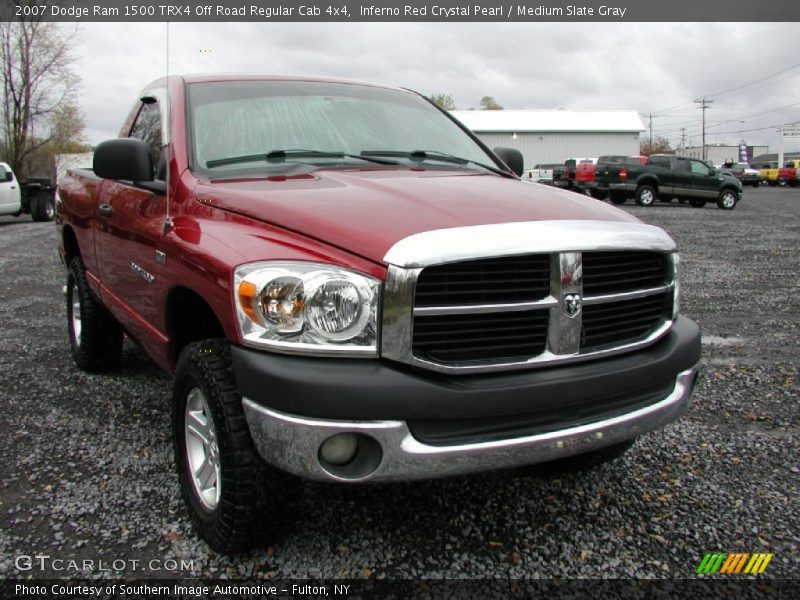 Inferno Red Crystal Pearl / Medium Slate Gray 2007 Dodge Ram 1500 TRX4 Off Road Regular Cab 4x4