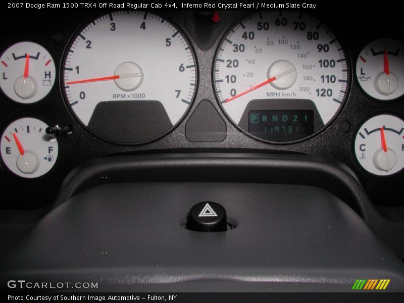 Inferno Red Crystal Pearl / Medium Slate Gray 2007 Dodge Ram 1500 TRX4 Off Road Regular Cab 4x4