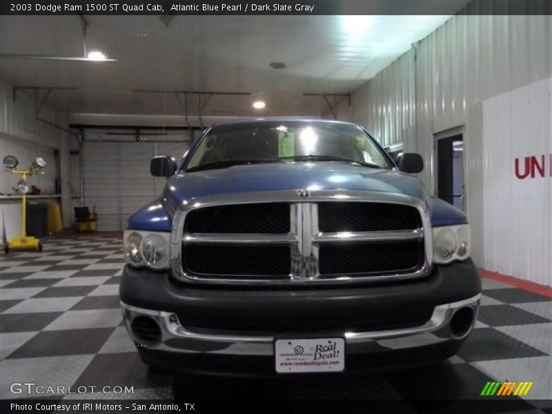 Atlantic Blue Pearl / Dark Slate Gray 2003 Dodge Ram 1500 ST Quad Cab