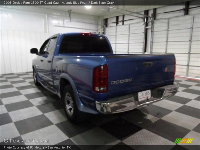 Atlantic Blue Pearl / Dark Slate Gray 2003 Dodge Ram 1500 ST Quad Cab
