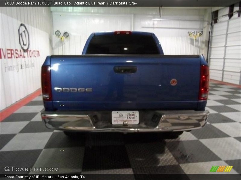 Atlantic Blue Pearl / Dark Slate Gray 2003 Dodge Ram 1500 ST Quad Cab