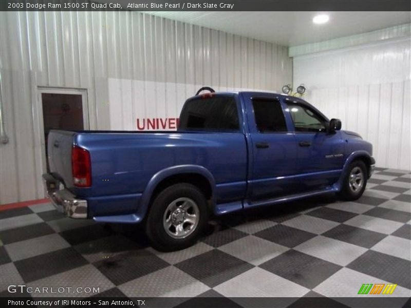 Atlantic Blue Pearl / Dark Slate Gray 2003 Dodge Ram 1500 ST Quad Cab