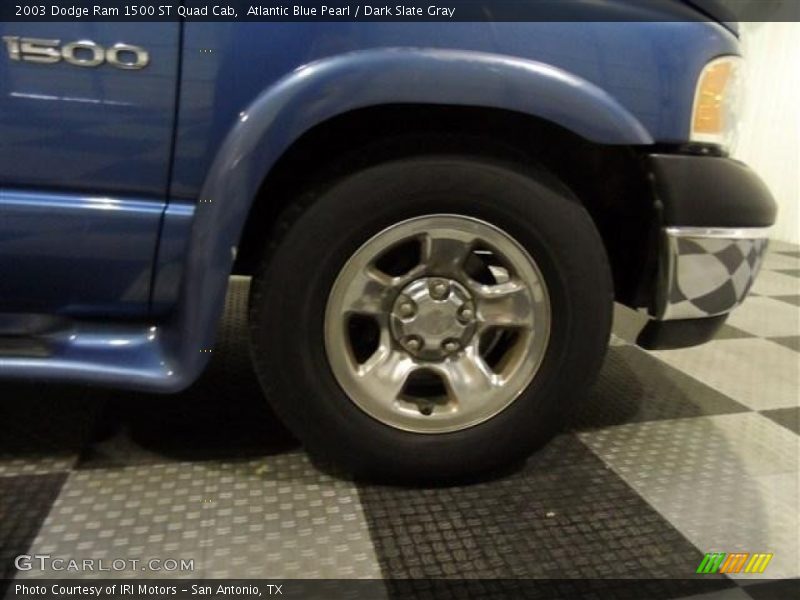 Atlantic Blue Pearl / Dark Slate Gray 2003 Dodge Ram 1500 ST Quad Cab