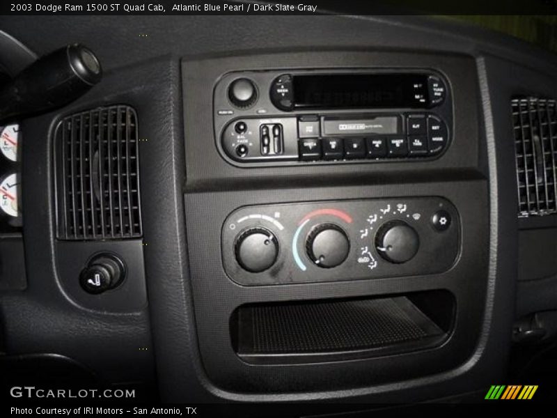 Atlantic Blue Pearl / Dark Slate Gray 2003 Dodge Ram 1500 ST Quad Cab