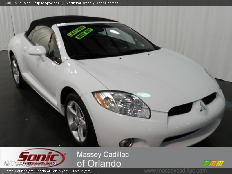 Northstar White / Dark Charcoal 2008 Mitsubishi Eclipse Spyder GS