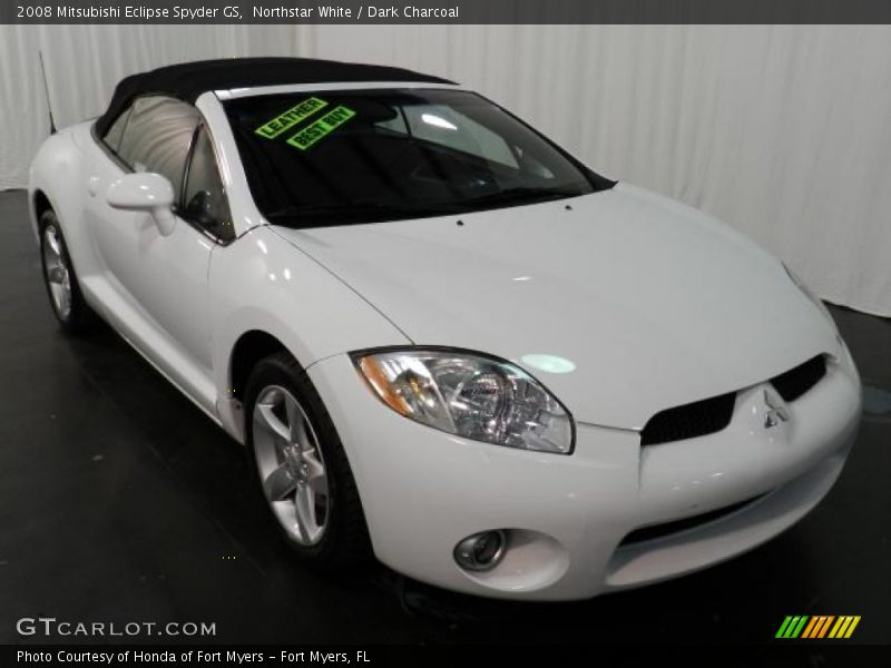 Northstar White / Dark Charcoal 2008 Mitsubishi Eclipse Spyder GS