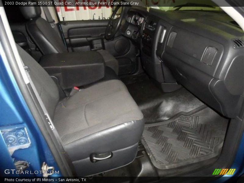 Atlantic Blue Pearl / Dark Slate Gray 2003 Dodge Ram 1500 ST Quad Cab