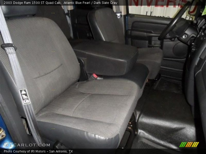 Atlantic Blue Pearl / Dark Slate Gray 2003 Dodge Ram 1500 ST Quad Cab