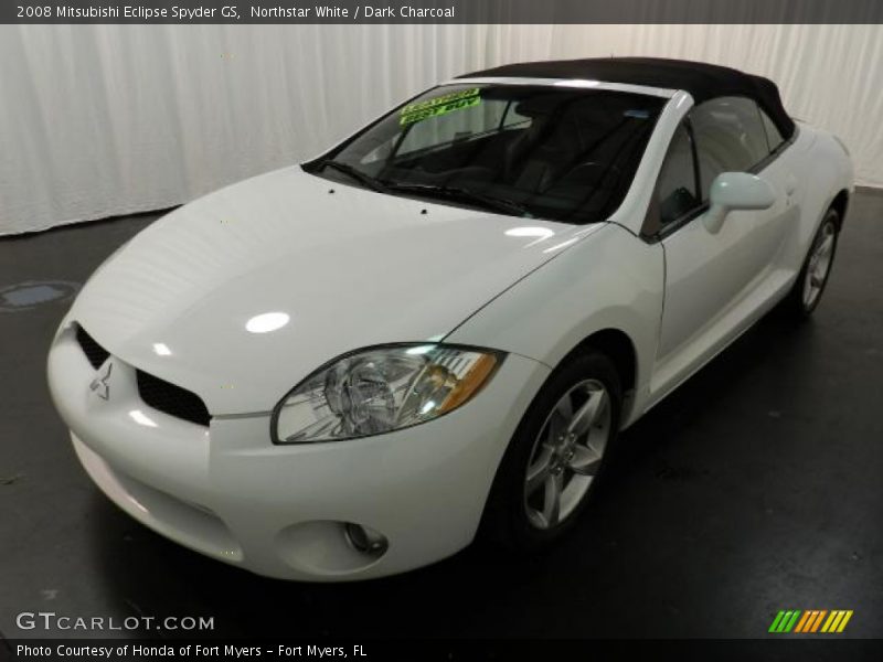 Northstar White / Dark Charcoal 2008 Mitsubishi Eclipse Spyder GS
