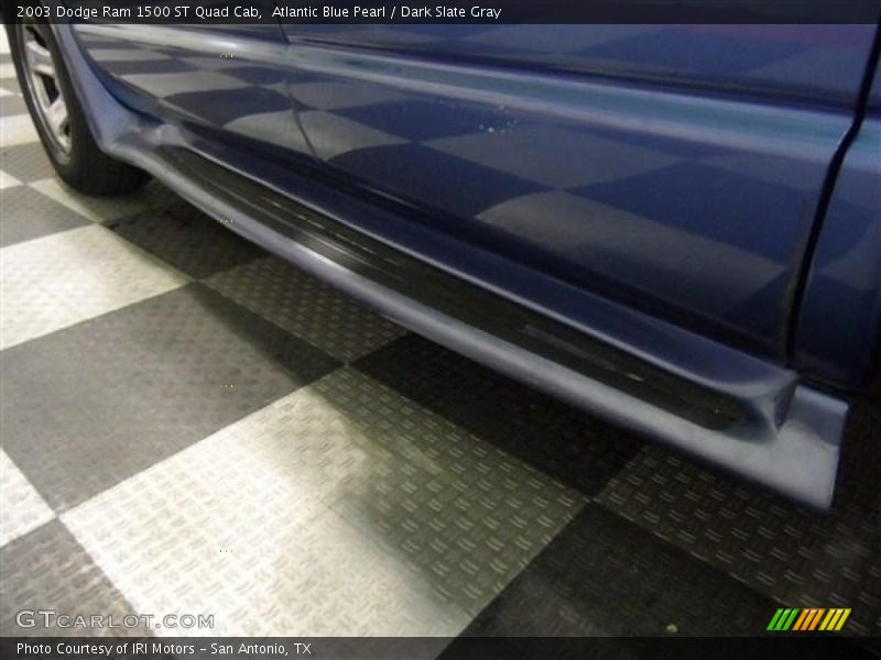 Atlantic Blue Pearl / Dark Slate Gray 2003 Dodge Ram 1500 ST Quad Cab