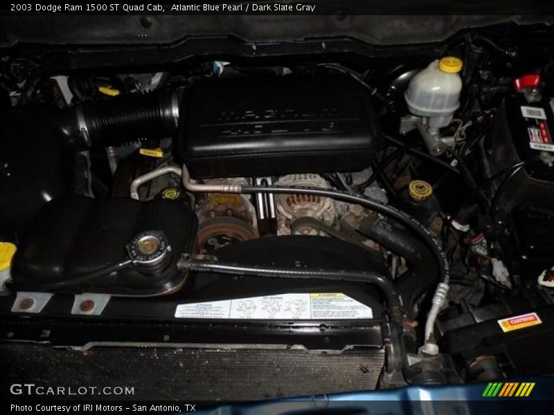 Atlantic Blue Pearl / Dark Slate Gray 2003 Dodge Ram 1500 ST Quad Cab