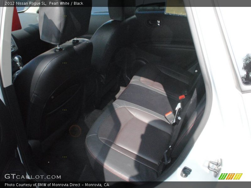 Pearl White / Black 2012 Nissan Rogue SL