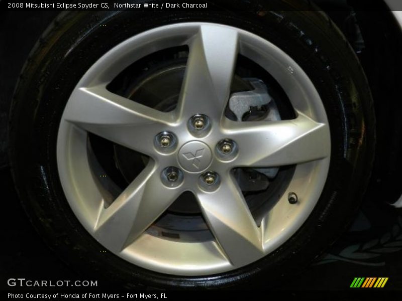 Northstar White / Dark Charcoal 2008 Mitsubishi Eclipse Spyder GS