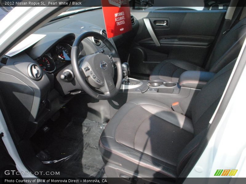 Pearl White / Black 2012 Nissan Rogue SL