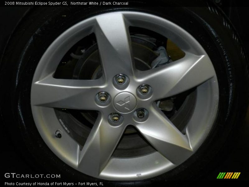 Northstar White / Dark Charcoal 2008 Mitsubishi Eclipse Spyder GS