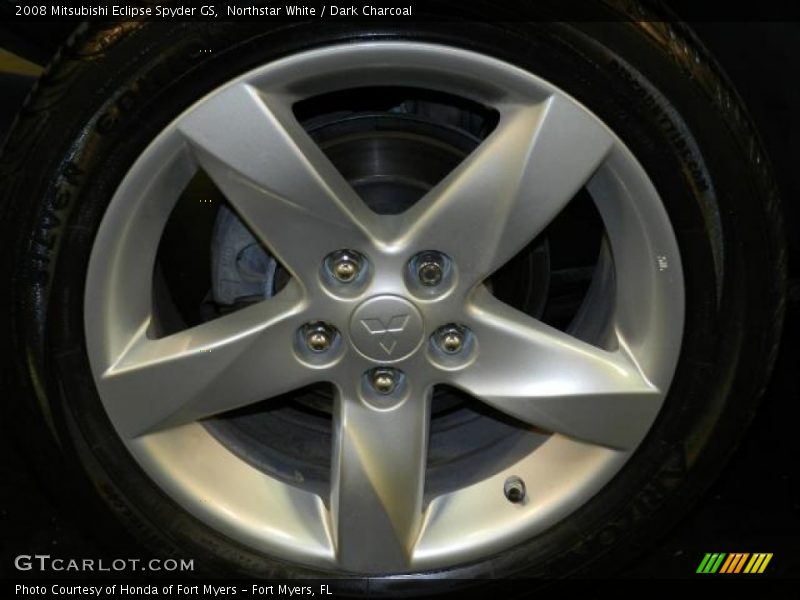 Northstar White / Dark Charcoal 2008 Mitsubishi Eclipse Spyder GS