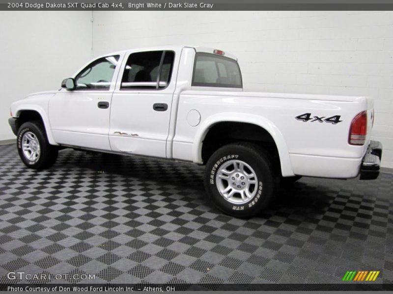 Bright White / Dark Slate Gray 2004 Dodge Dakota SXT Quad Cab 4x4