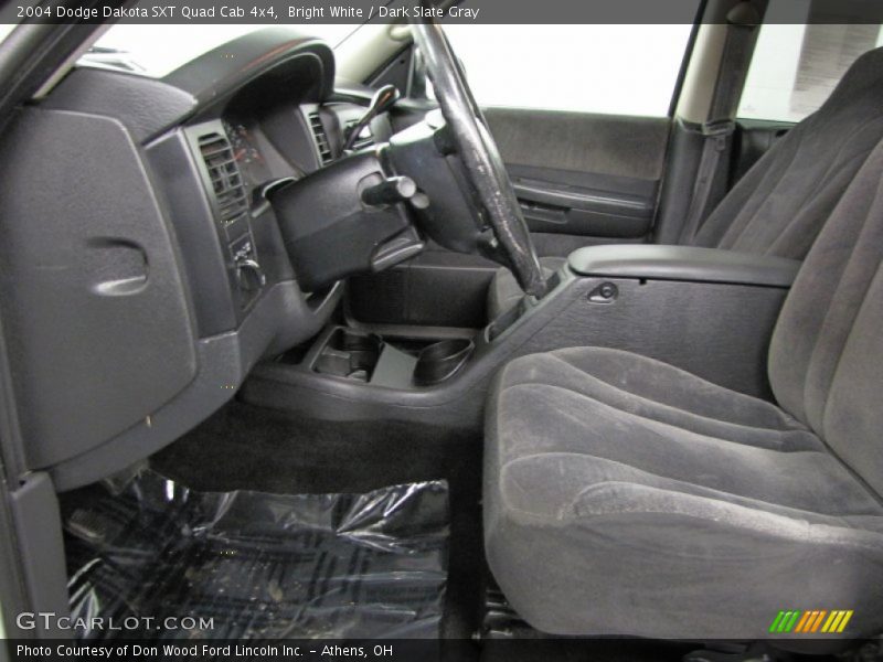 Bright White / Dark Slate Gray 2004 Dodge Dakota SXT Quad Cab 4x4