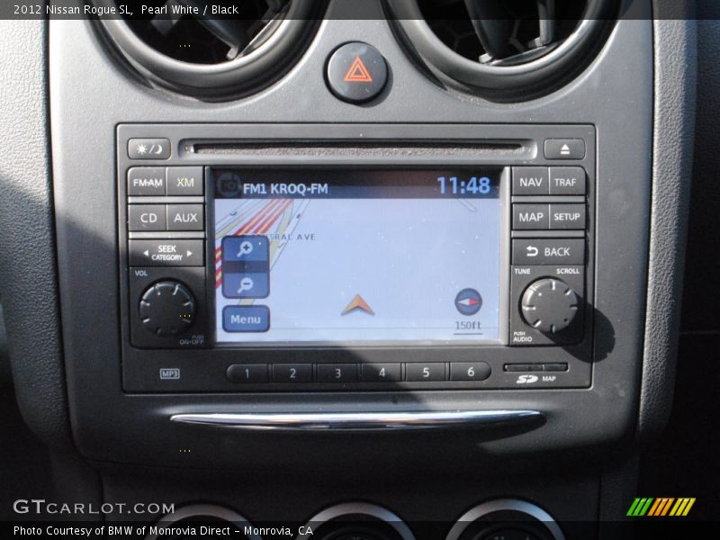 Pearl White / Black 2012 Nissan Rogue SL
