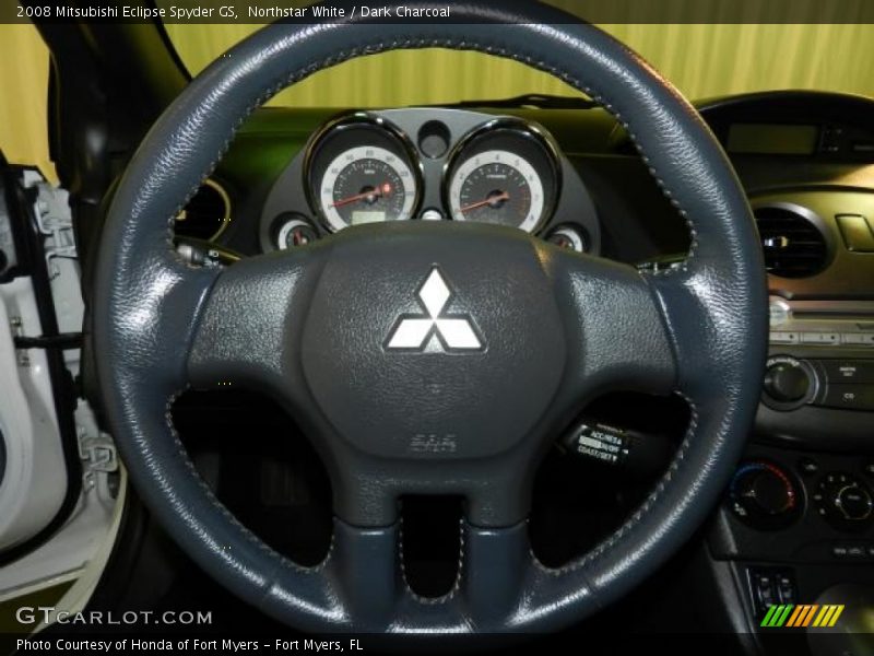 Northstar White / Dark Charcoal 2008 Mitsubishi Eclipse Spyder GS