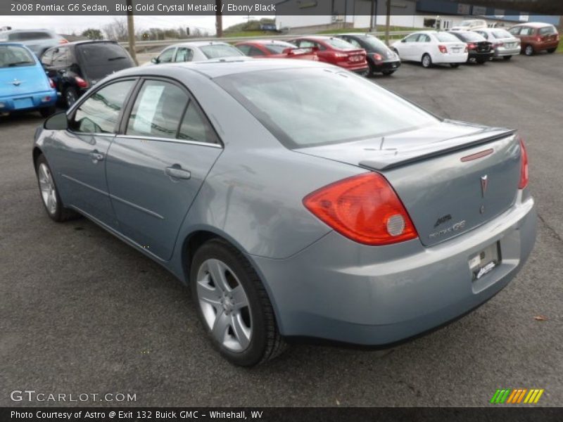 Blue Gold Crystal Metallic / Ebony Black 2008 Pontiac G6 Sedan