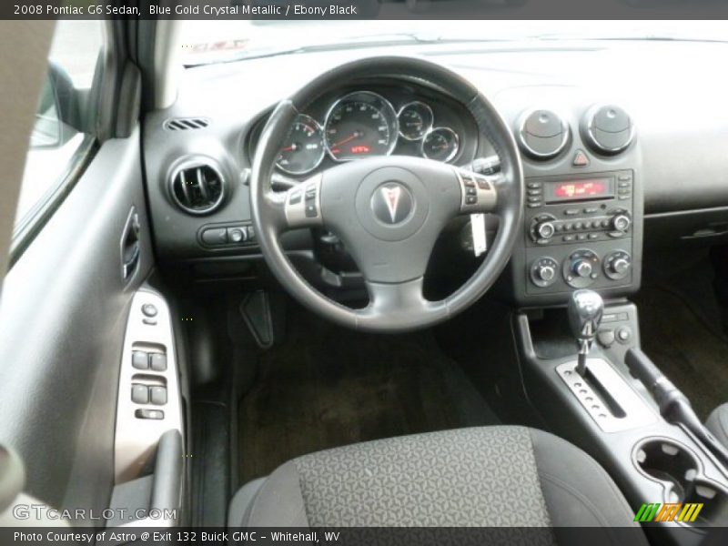 Blue Gold Crystal Metallic / Ebony Black 2008 Pontiac G6 Sedan