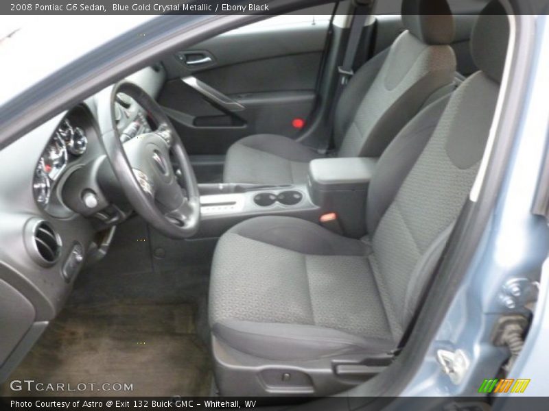 Blue Gold Crystal Metallic / Ebony Black 2008 Pontiac G6 Sedan