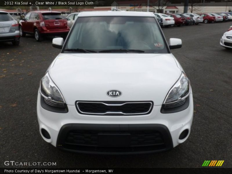 Clear White / Black Soul Logo Cloth 2012 Kia Soul +