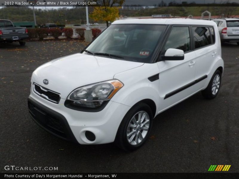 Clear White / Black Soul Logo Cloth 2012 Kia Soul +