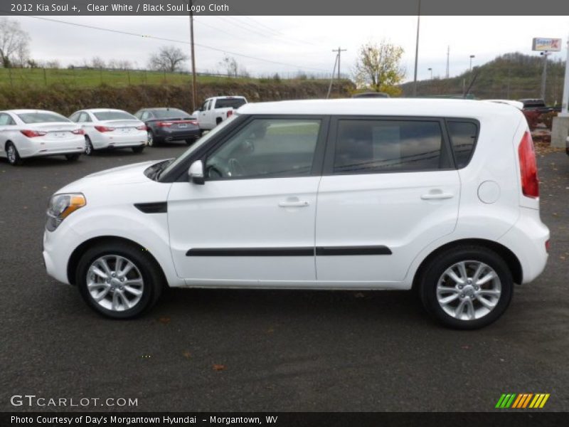 Clear White / Black Soul Logo Cloth 2012 Kia Soul +