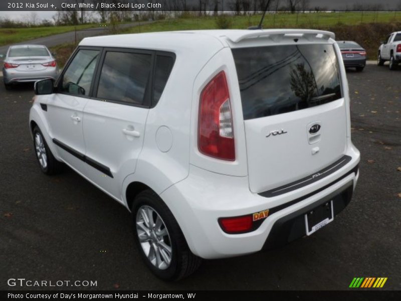 Clear White / Black Soul Logo Cloth 2012 Kia Soul +