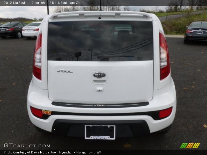 Clear White / Black Soul Logo Cloth 2012 Kia Soul +