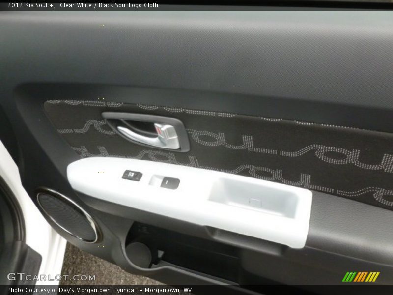 Clear White / Black Soul Logo Cloth 2012 Kia Soul +